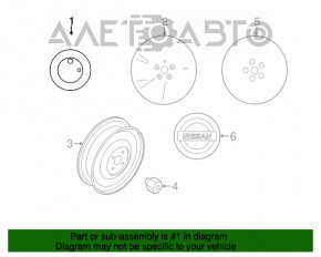 Set de jante R16 4 bucăți Nissan Sentra 13-19 din metal