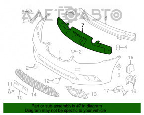 Абсорбер переднего бампера Nissan Sentra 16-19 рест