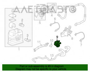 Supapă EGR GMC Terrain 10-17 cu conductă, tip 2