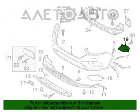 Кронштейн птф правый Ford Escape MK3 17-19 рест