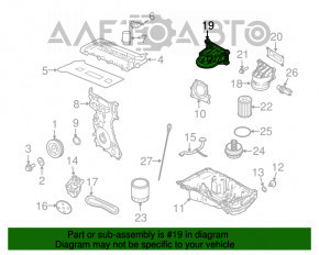 Corpul filtrului de ulei Lincoln MKC 15-