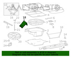 Dispozitiv de blocare a roților pentru Jeep Cherokee KL 14- tip 1