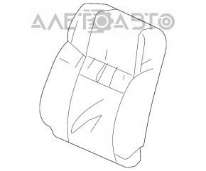 Scaun de pasager pentru Honda CRV 12-14 fără airbag, manual, material textil negru.