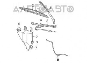 Capacul rezervorului de lichid de spălare Dodge Journey 11- nou, neoriginal.