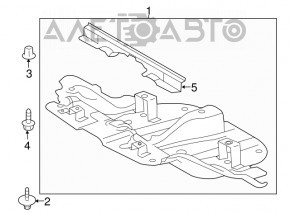 Защита двигателя передняя Toyota Sequoia 08-16