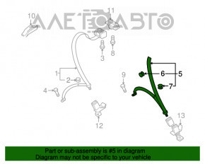 Centura de siguranță centrală spate Audi A4 B8 08-16, neagră, care s-a desprins