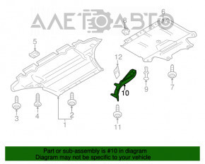 Bara de protecție față dreapta Audi A4 B8 13-16 restilizat.