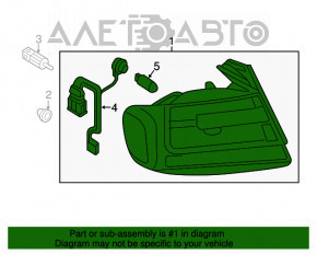 Lampa exterioară aripă stângă Audi A4 B8 13-16 restilizare sedan LED