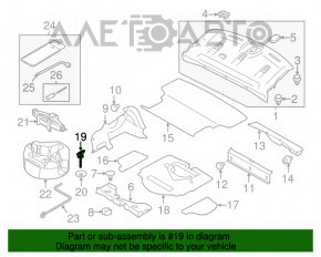 Крепление запасного колеса Subaru Impreza 17- GK