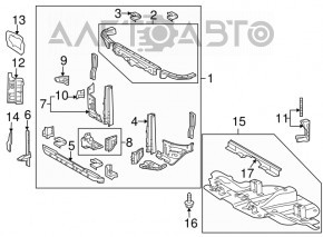 Televizor radiator Toyota Sequoia 08-16 nou OEM original