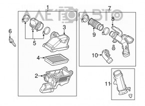 Carcasa filtru aer Nissan Versa 12-19 usa 1.6 nou original OEM