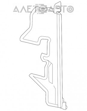 Deflector radiator dreapta Nissan Rogue 17 - tip 2