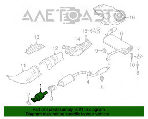 Выпускная трасса в сборе с катализатором Ford Focus mk3 11-18 2.0