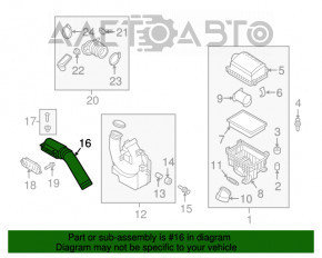 Grila de aer Hyundai Elantra AD 17-20 1.4 2.0 nou OEM original