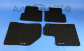 Set de covorașe pentru interiorul Jeep Compass 17 - material textil negru, tip 1