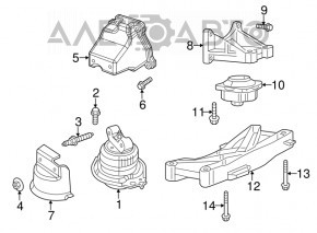 Pernele motorului drept Chrysler 300 11-