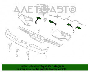 Senzor de parcare spate pentru Dodge Durango 11-15 cu inel