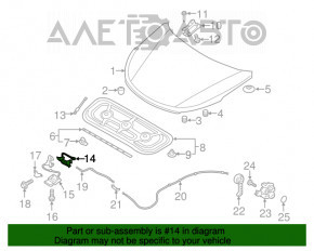 Capota Hyundai Santa FE Sport 13-18, nouă, originală OEM.