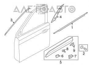 Capac usa fata inferioara stanga Hyundai Santa FE Sport 13-18 nou OEM original