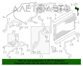 Кронштейн радиатора верхний левый Ford Escape MK3 13-16