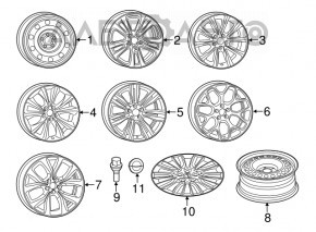 Диск колесный R17 Chrysler 200 15-17