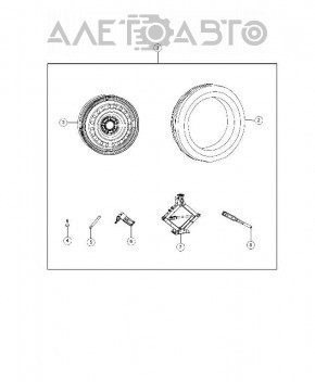 Setul de instrumente Jeep Cherokee KL 14-