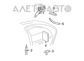 Blocul ECU al calculatorului motorului Lexus ES350 07-12