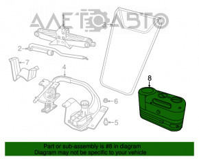 Компрессор подкачки шин Jeep Cherokee KL 14-19