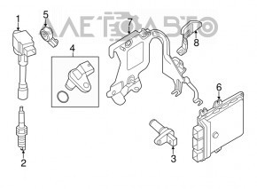 Блок ECU компьютер двигателя Nissan Murano z51 09-14 примят MEC116-010 E1 7Z18