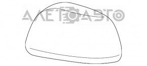 Capac oglindă laterală dreapta Toyota Highlander 08-13