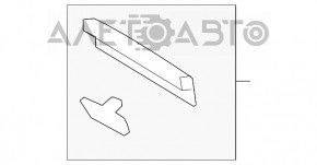 Garnitura capotei Audi A4 B8 08-16 față, suport rupt.