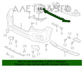 Absorbantul de bara fata pentru Subaru Forester 19- SK, nou, original OEM