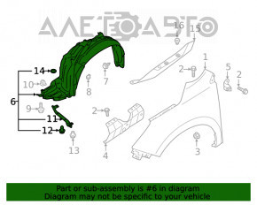 Aripa fata dreapta Subaru Forester 19- SK