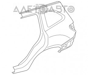 Sfert aripa spate stanga Subaru Forester 19- SK nou original OEM