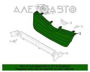 Решетка радиатора grill Subaru Forester 19- SK низ