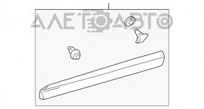 Направляющая стекла передняя правая Lexus RX350 RX450h 10-15 OEM