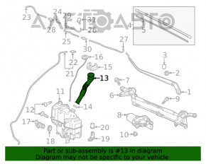 Gâtul rezervorului de spălare a parbrizului Mazda 6 13-17 nou OEM original