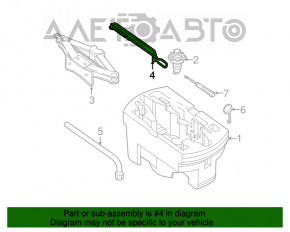 Manerul cricului VW Passat b7 12-15 SUA nou original