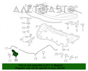 Замок капота Ford Edge 15-18 новый OEM оригинал