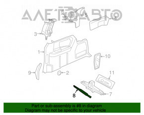 Manerul cricului Jeep Compass 11-16 cheie cu balon