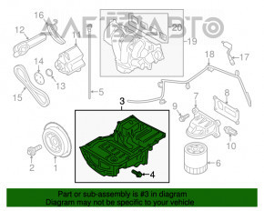 Поддон масляный Ford Focus mk3 11-18 2.0