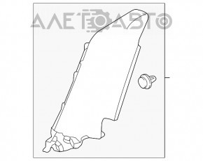 Capac spate dreapta inferioara Honda Civic X FC 16-21 4d gri inchis