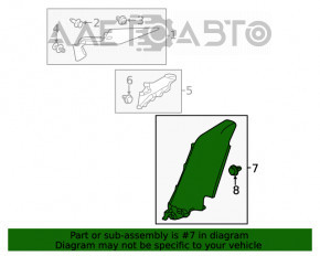 Capac spate dreapta inferioara Honda Civic X FC 16-21 4d gri inchis