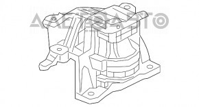 Perna motorului stânga Honda CRV 17-19 1.5, 2.4 nou OEM original