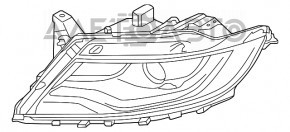 Far dreapta față asamblată Lincoln MKX 16- xenon