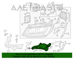 Suport de fixare far dreapta Audi Q5 8R 09-12 pre-restilizare, nou, neoriginal