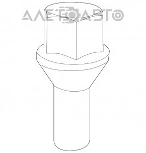 Roată de șurub d17 M12x1.25 Fiat 500L 14- tip 1