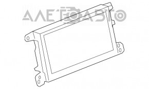 Monitor, display, navigație Audi Q5 8R 09-17 uzat