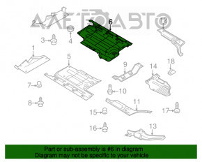 Protecție podea stânga Audi Q5 8R 09-17