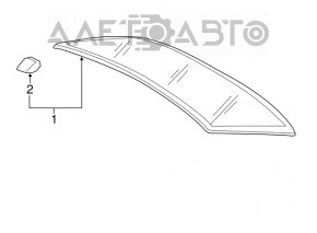 Стекло заднее VW Passat b8 16-19 USA тонировка